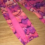 Zella  Pink Purple & Orange Cropped Leggings Medium Photo 2