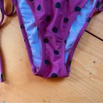 Mollusk Polka Dot Bikini Bottom Pink/Black Tie Side size XS Black Photo 2