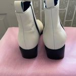 Marc Fisher White and Black Ankle Booties Sleek Design Photo 2