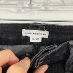 Good American Size 27 Black Good Legs Raw Hem Skinny Jeans Photo 3