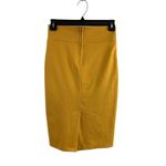 Solemio  Women's Dark Yellow Skirt Photo 1