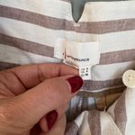 Anthropologie ‎ Beige and White Striped Linen Blend Pants Size 4 EUC Photo 6