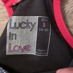 lucky in love  2 in 1 sports bra and tank top size small Photo 1