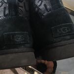 UGG  black printed suede ankle boots size 6 Photo 11