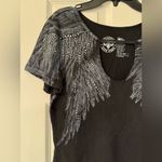 Affliction  Isadora Diamonds Bodysuit Women’s Black Size Small Photo 4