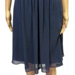 Camille La Vie  Strapless Crisscross Bodice Semi Formal Cocktail Wedding Dress 4 Photo 4