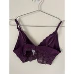 Auden Intimates Scallop Edge Lace Trim Unlined Bralette Purple Size S Size M Photo 1