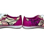 Coach  Barrett Q675 Poppy Pink Petal Leather Sneakers 7B Floral Y2K‎ Quiet Luxury Photo 0