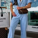 Free People  x We The Free Marci Jumpsuit Denim Size S Clear Skies OB1154494 Photo 0