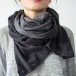 Lululemon Sold Out Vinyasa Snap Multi-Purpose Scarf Knit Rulu Fabric Black Photo 8