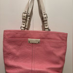 Coach  Large Hamilton Pink Pebbled Leather Tote Bag Photo 0