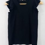 Loft  Flutter Sleeve Sweater Tank Blouse Small Classic Minimalist Contemporary Photo 1