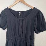 Anthropologie  Daily Practice Black Cap Sleeve Cotton Sleeve Dress M Photo 2