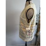 Susan Bristol Vtg 90's Susan‎ Bristol Pastel Embroidered Knitted Floral Work Vest Size Large Photo 3