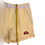 RARE ELLESSE “TORTORETO” Tennis Shorts Light Yellow 80s Classic Retro Size XS White Photo 5