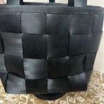 Harveys Seat Belt Bag Black Woven Satchel Shoulder Bag Photo 1