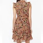 J.Crew  Ruffle V-neck Mini Dress Tropical Floral Size 2 Photo 3