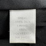 Banana Republic  Sheath Mini Dress V Neck Front Tie 100% Silk LBD Black 0 Photo 2