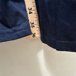 NWT Women's Long Sleeve Navy Ruffle Hem Knee Length Dress Size L Casual Fall Blue Size L Photo 6