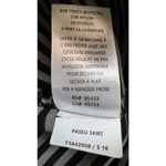 Toad & Co Paseo Ponte Knit Striped Pencil Skirt Pull-On Stretch Zip Pocket Large Photo 4