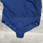 Land’s End Adjustable Side Tie Lined Swim Skirt Navy Blue Size 18W‎ Photo 7