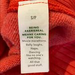 Aerie  Terry Toweling Oversized Crew Sweatshirt Orange Mind in the MNTS SMALL ‘22 Photo 5