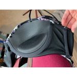 Ambrielle tankini top swimsuit floral black pink purple underwire Size XL Photo 8