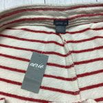Aerie NWT Red and Ivory Striped Shorts Size Medium Photo 2