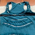 Steve Madden Teal Sequin Ruffle Tank Top Photo 4