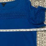 Talbots  Royal Blue Cotton Shirt Dress‎ Knee Length Size X-Large Petite Photo 7
