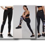 Adidas  Black Floral Graphic Leggings Photo 4
