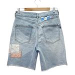 Anthropologie Pilcro High Rise Patchwork Bermuda Shorts Size 28 Light Wash Jorts Photo 3