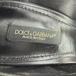 Dolce & Gabbana Mary Jane Pumps Black Baroque DG Logo Heel Size 38 Designer Photo 5