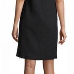 Lafayette 148 Black Cyra Lace Panel Square Neck Short Sleeve Shift Dress Medium Photo 1