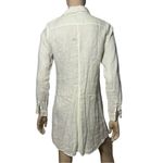 CP Shades Women’s Size XS Tan Beige Linen Button Down Collared Shirt Dress Photo 3