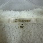 Z Supply  Lounge Pullover Hoodie Snow Good Plush Womens Medium Beige Photo 2