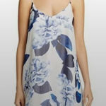 Show me your Mumu sz S Spaghetti strap tent flare floral dress NWT Blue Photo 0