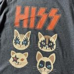KISS Cats Graphic Tank Top Gray Sleeveless Band Tee‎ Rock and Roll Cat Lover Photo 2