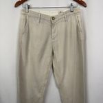 AG Adriano Goldschmied Womens Chinos Pants Beige Cotton Lyocell Stretch 25R Photo 4