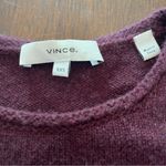 Vince  Women’s 100% Cashmere Crewneck Tunic Sweater Maroon Burgundy Wine Size XXS Photo 1
