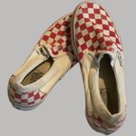 Vans  Red and White Checkered Sneakers Photo 0