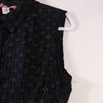 Lux Black Boho Button Front Shirt Dress Casual Festival Size Small Photo 6