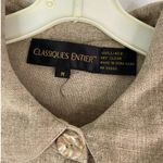 Classiques Entier  Womens 100% Linen Tunic Top Size M Beige Oversized Lagenlook Photo 1