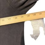 Aryeh  grey faux suede THREE-QUARTER bell SLEEVE DRESS in medium Photo 5