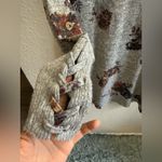 Maurice's Gray Floral Sweater Dress Size S Photo 2