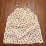 ZARA ‎ Watermelon Print Satin Effect Crisscross Lace-Up Tie Back Crop Top Size XS Photo 15