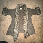 Kenar  women’s furry sweater jacket cardigan brown size medium Photo 3