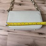 ZARA Women's Off White Croc Embossed Baguette Shoulder Bag Photo 8