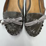 Kate Spade New York Shoes Womens Size 8.5 Gray Lacey Patent Leather Flats Loafer Photo 1