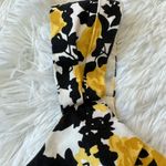 London Times women’s floral black yellow sleeveless dress size 12 Photo 3